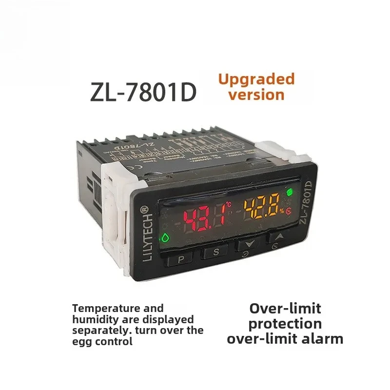 

ZL-7801D, Egg, Incubator Controller, Hygrostat Thermostat, Temperature and Humidity Controller, Xm18