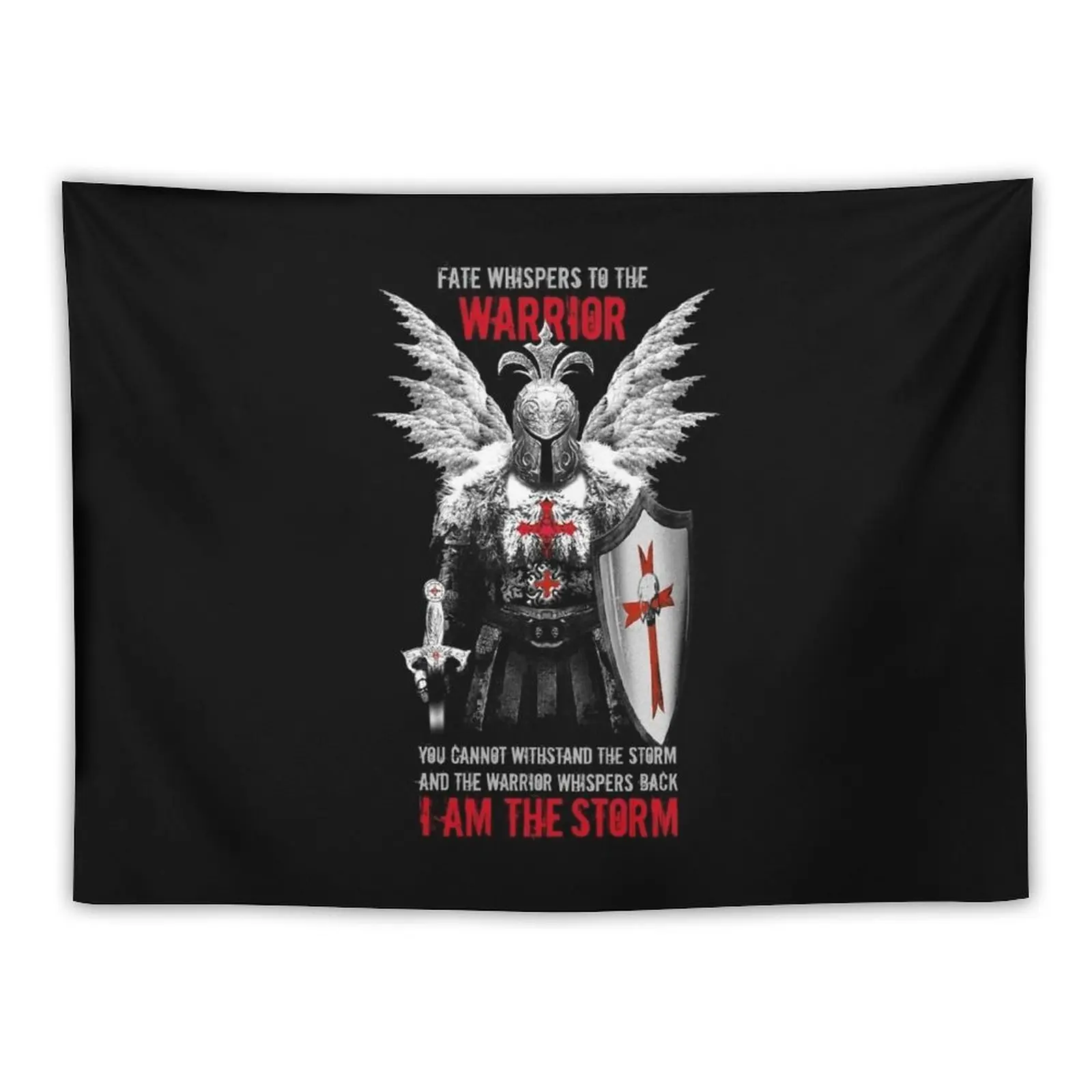 

Knights Templar Warrior Tapestry Carpet On The Wall Tapestrys Custom Tapestry