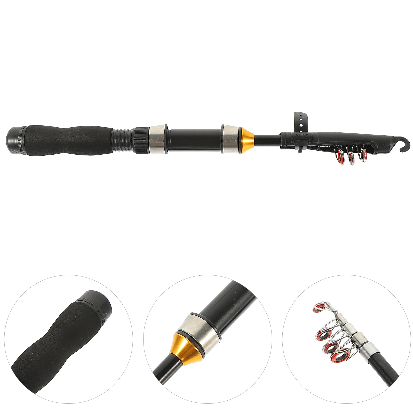 

Mini Sea Rod Portable Collapsible Lightweight Professional Demon Pole Aluminum Alloy Compact Trip Shrimp Non Slip