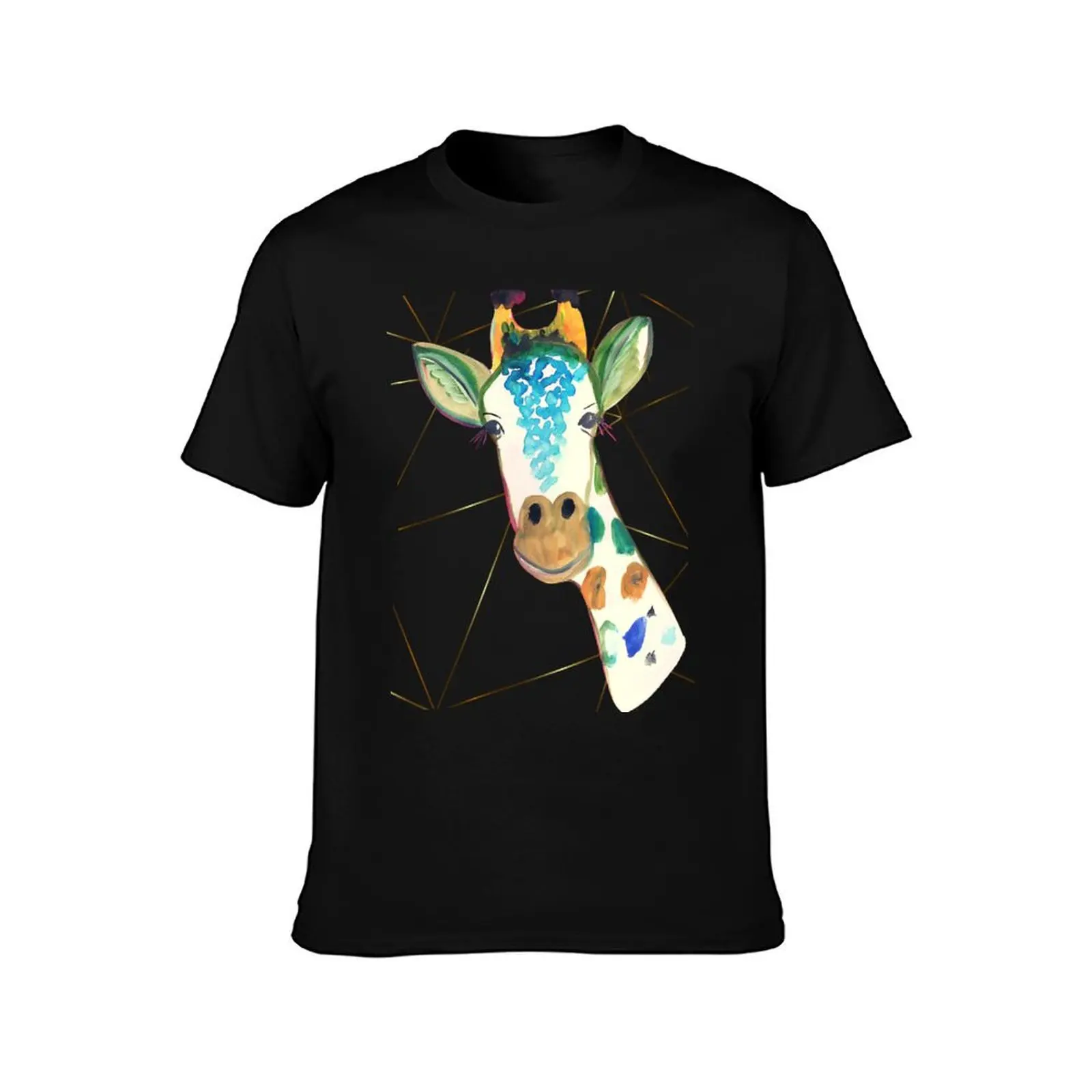 ADORABLE, PRETTY FUNNY GIRAFFE HEAD DESIGN T-Shirt man t shirts for men T-Shirt