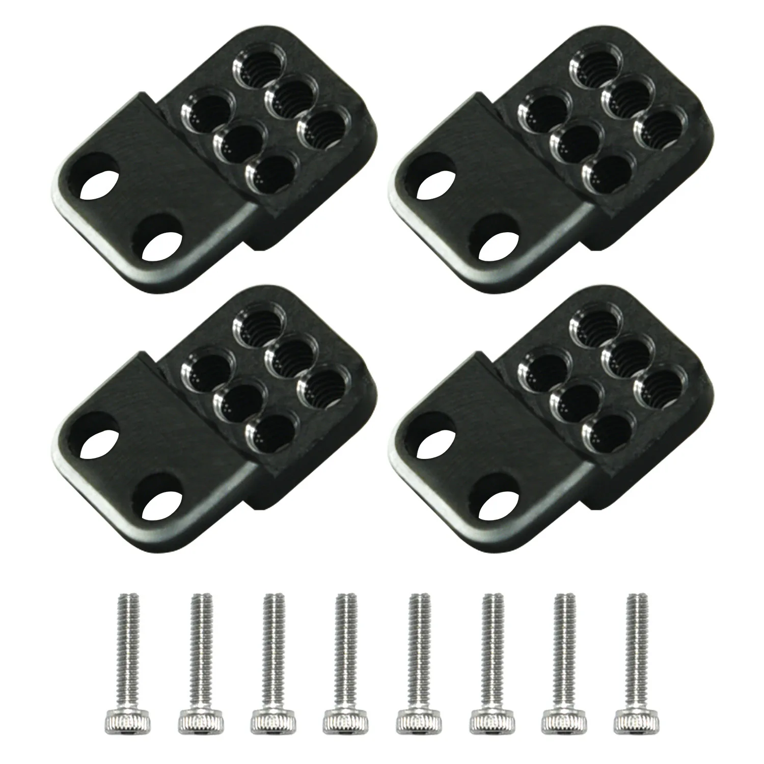 1/30 Aluminum Alloy Shock Mount  for Axial SCX30 Upgrade Parts 4pcs/set BK: Black S: Silver
