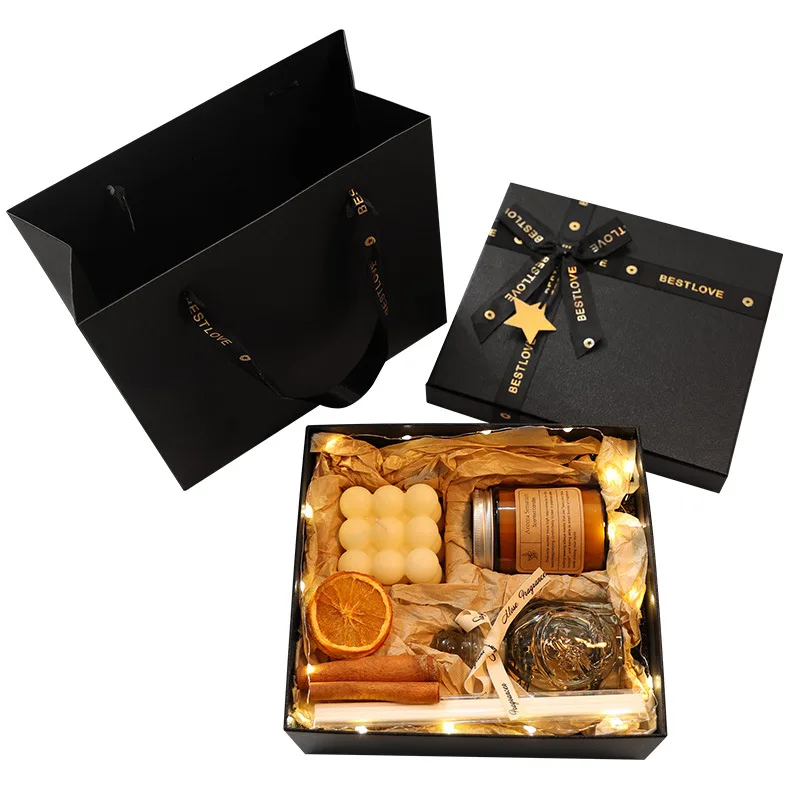 

Gift box aromatherapy candle life atmosphere fragrance indoor fungus aromatherapy festival souvenir gift