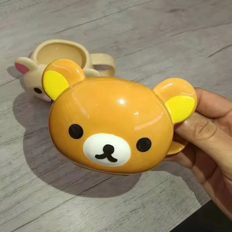 Rilakkuma Mini Ceramic Mug 150ml Two Colors Coffee Milk Cup Thick Insulated Wall Microwave Safe Gift