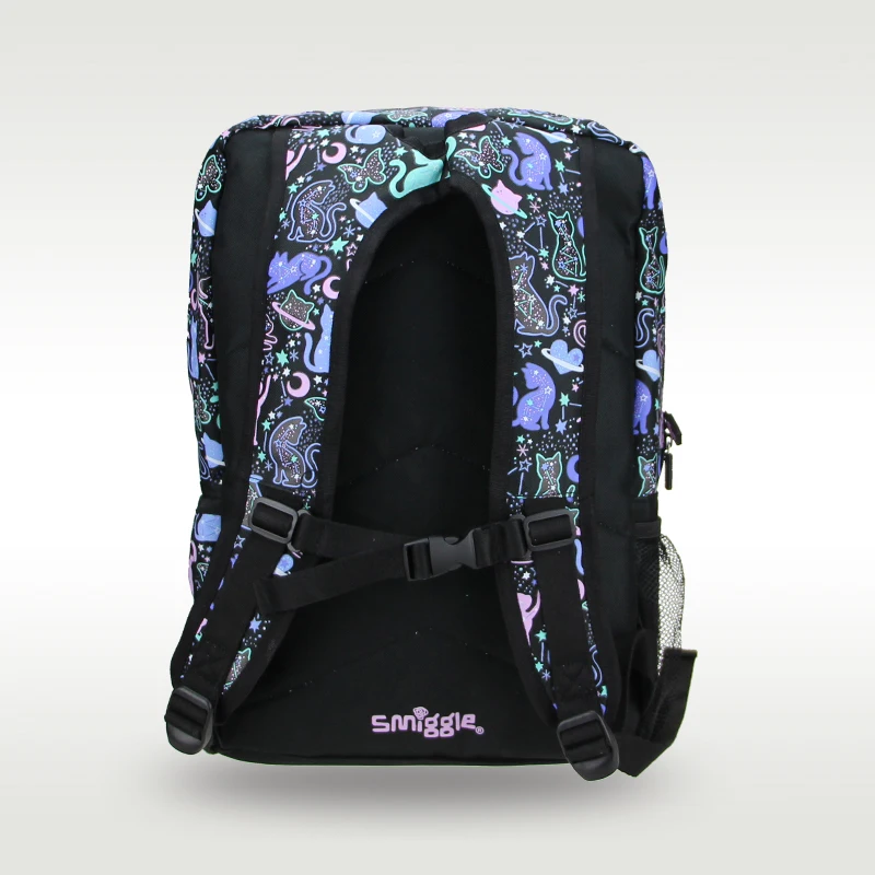 Australian original Smiggle children's hot-selling schoolbag female cute high-quality backpack star cat 18 inches