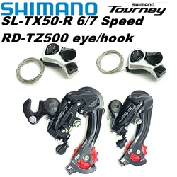 Shimano Tourney TZ500 6/7 Speed Groupset RD-TZ500 Bike Rear Derailleur SL-TX50 6S 7S Shifter Lever SL TX50 Shifters