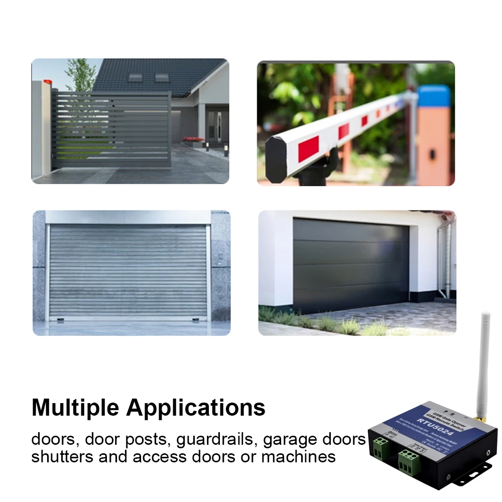 Imagem -04 - Interruptor de Acesso à Porta Remoto sem Fio Gsm Portão Abridor Relé Chamada Gratuita 2g Rtu5024
