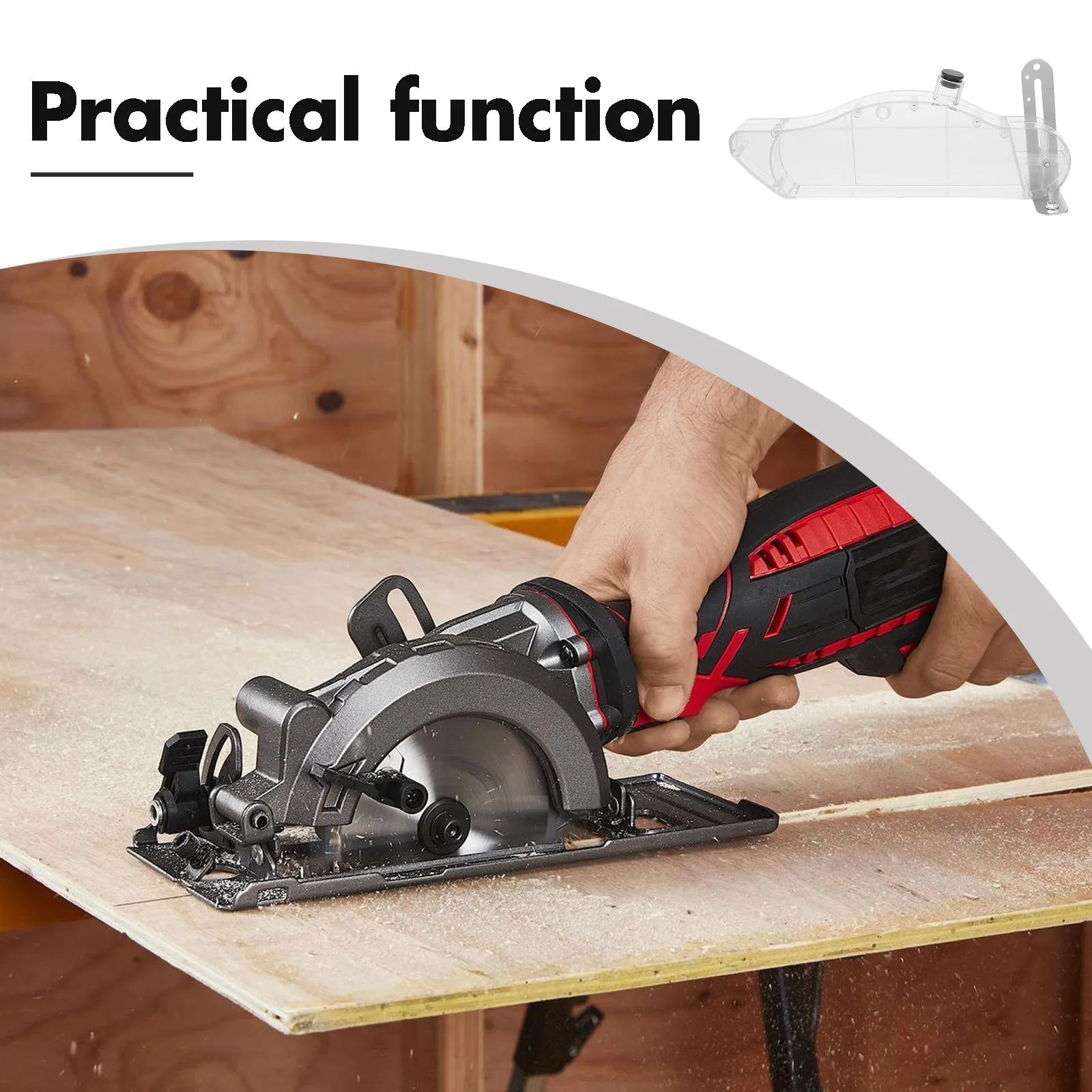 Transparent Table Saw Protective Cover Protector Easy to Install Safety Guard Essential Woodworking Saw Accessory