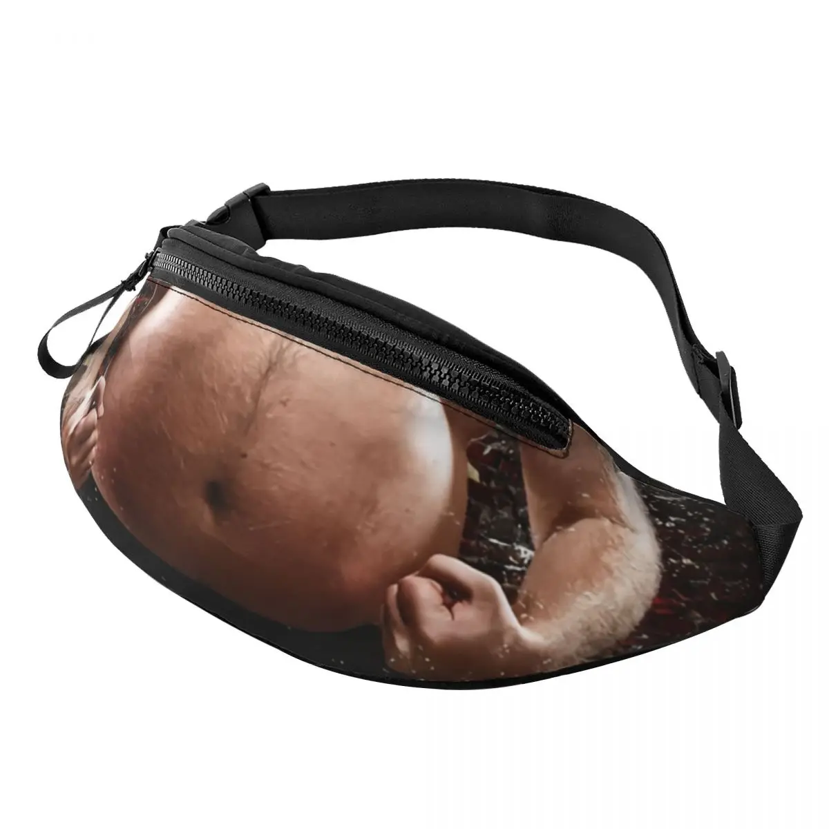 

Custom Funny Beer Belly Fanny Bag Customized Crossbody Waist Pack Women Men Travel Hiking Phone Money Pouch