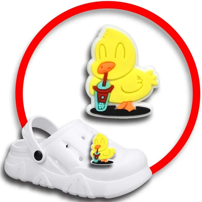 Duck Shoe Charms for Crocs Sandals Women Clogs Pins Shoe Decorations Accessory Men Badges Boys Girls Kids Shoes Accessories