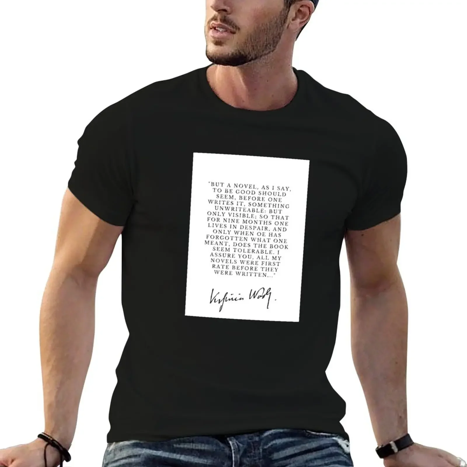 Virginia Woolf Quote T-Shirt tshirts personalised topping luxury designer graphic t shirt vintage mens big and tall t shirts