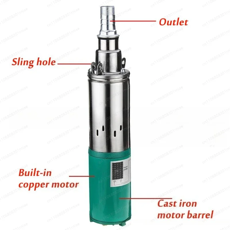 12V24V Solar DC Screw Submersible Pump Tram Battery Pump Domestic and Agricultural Irrigation Pumping Deep Well Pump