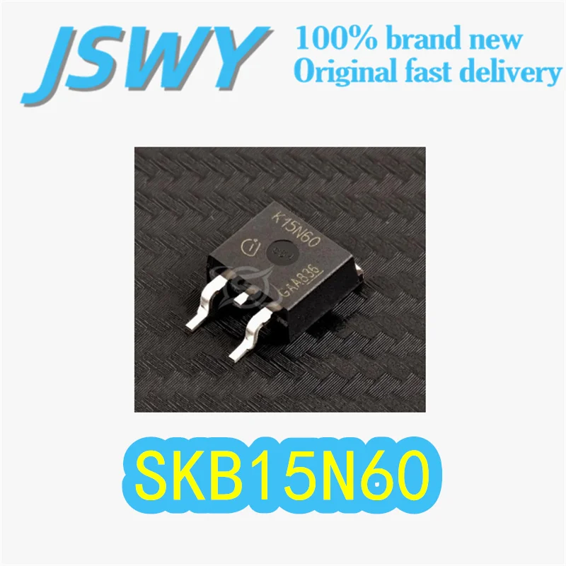 

(10/50 pieces) SKB15N60 Original Silk-Screen K15N60 TO-263 Package IGBT 15A 600V Low Saturation Voltage Drop Electronics