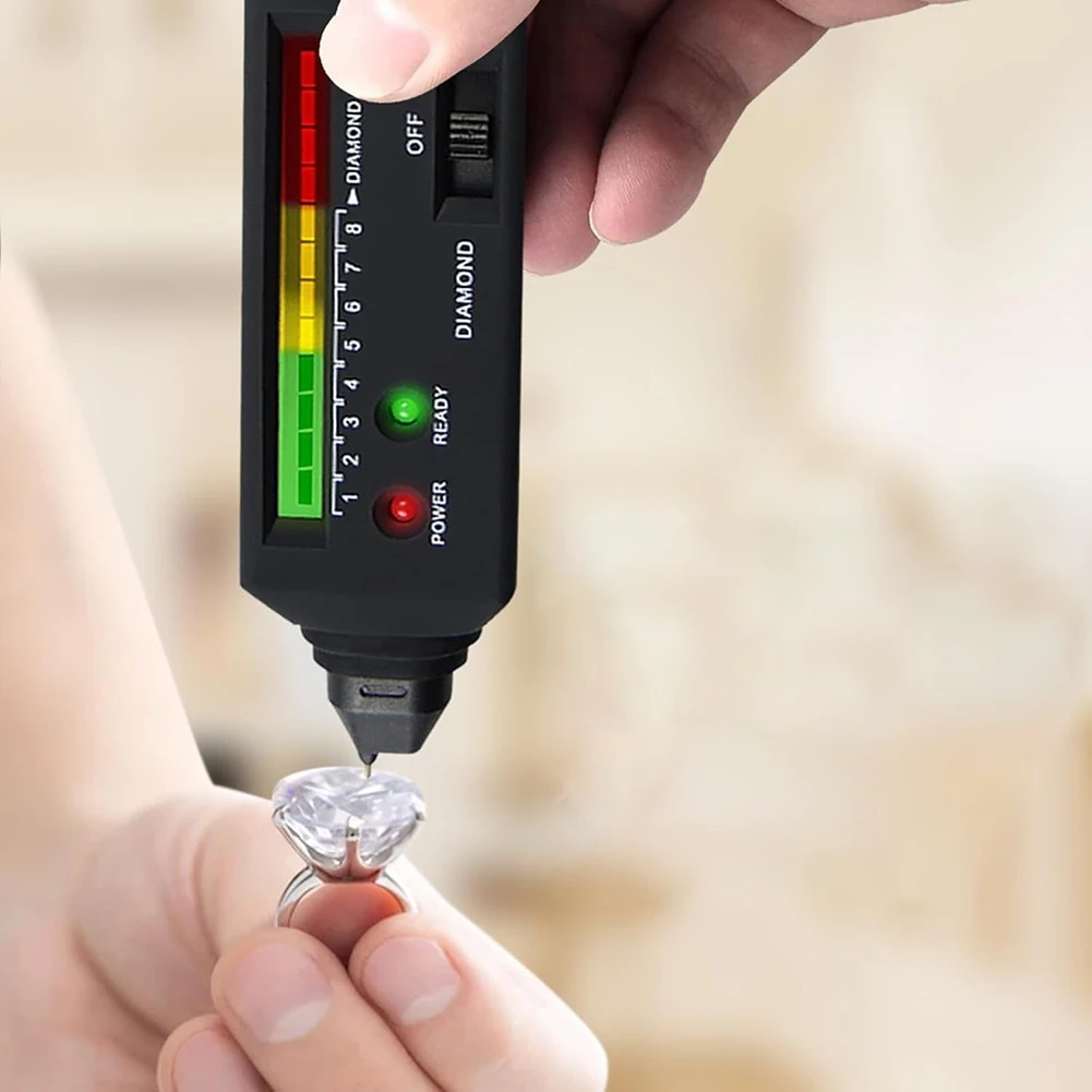 

Gemstone Tester Diamond Tester Pen Tare Function Auto-off After 3 Minutes Multiple Weigh Modes Plastic Construction