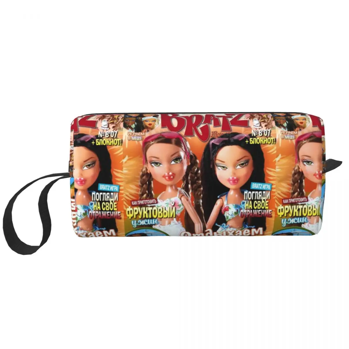 Bratzs Doll Cosmetic Bag Women Fashion Big Capacity Tv Movie Cartoon Makeup Case Beauty Storage Toiletry Bags