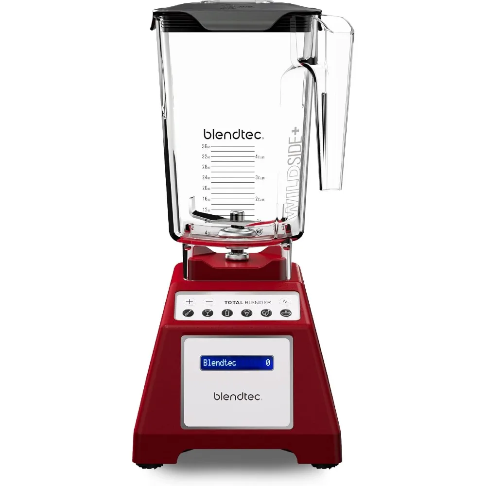 Total Classic Original Blender - WildSide+ Jar (90 oz) - Professional-Grade Power - 6 Pre-programmed Cycles - 10-speeds - Red