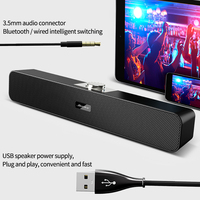 3D Surround Soundbar 3.5mm Wired Wireless Bluetooth Speaker Multimedia Desktop Long Speaker for Phone PC Laptop Cinema TV 스피커