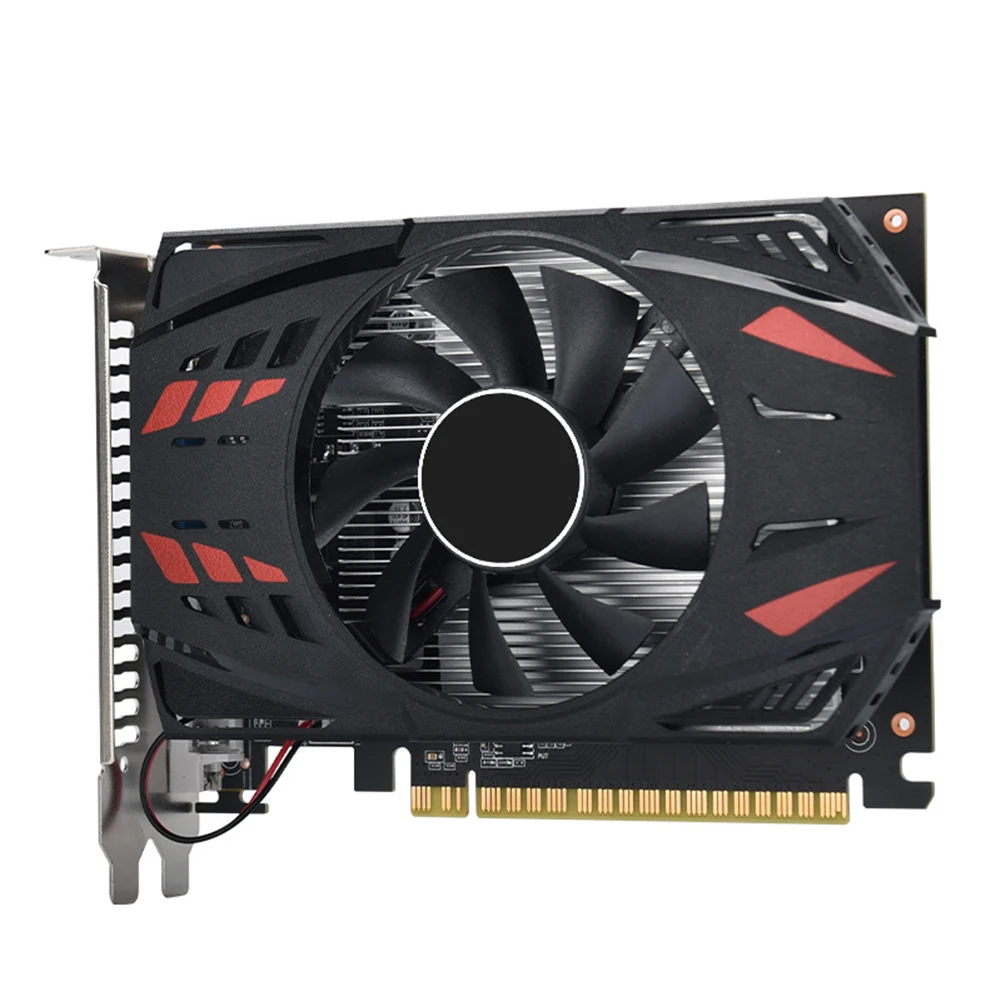 GT730 Low Profile Graphics Card HD+VGA+DVI DDR3 4GB Desktop Video Card PCI-E2.016X Gaming Graphics Card 128 Bit with Cooling Fan