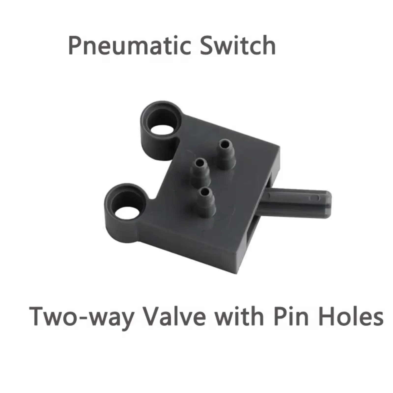 5 sztuk Mould King pneumatyczny zawór 2-drogowy 47223 z otworami na kołki do ciężarówki 42043/42009 MOC techniczne klocki