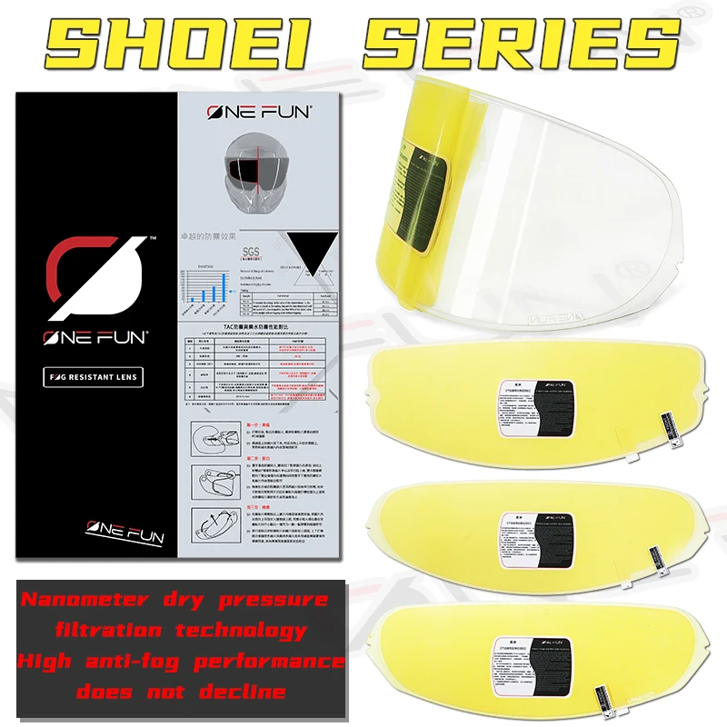 Для шлема противотуманная обувь Shoei Z8 X15 Z7 X14 GT Air Neotec Adv X12 shoei Glamster J-Cruise CJ2 301/2/3/4 056Anti противотуманная