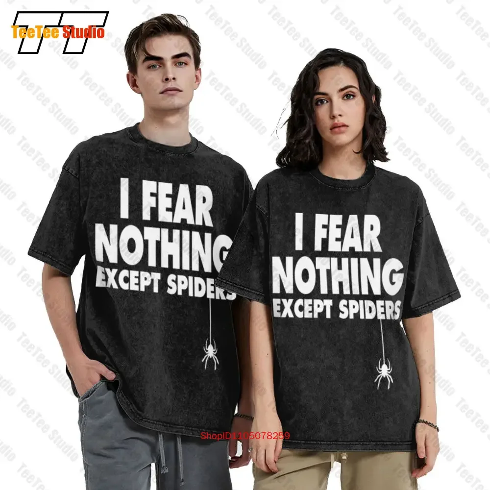 I Fear Nothing Except Spiders Vintage Oversized T-Shirt VRFF