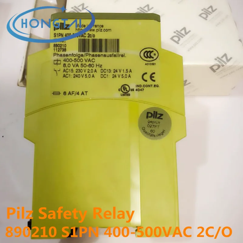 Free Shipping PILZ 890210 S1PN 400-500VAC 2C/O PILZ Safety Relay Module Original New