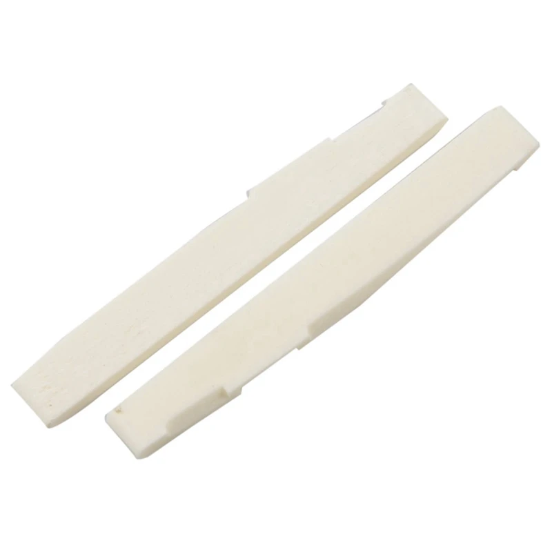 6 String Acoustic Bone Bridge Guitar Slotted Saddle Guitar Parts(Pack Of 10)