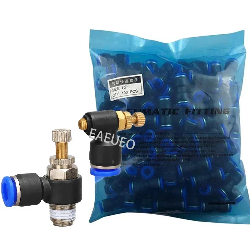 

20/50/100 Pcs Wholesale throttle valve speed control valve SL8-02SL10-04SC8-02SC8-03 pneumatic speed control valve