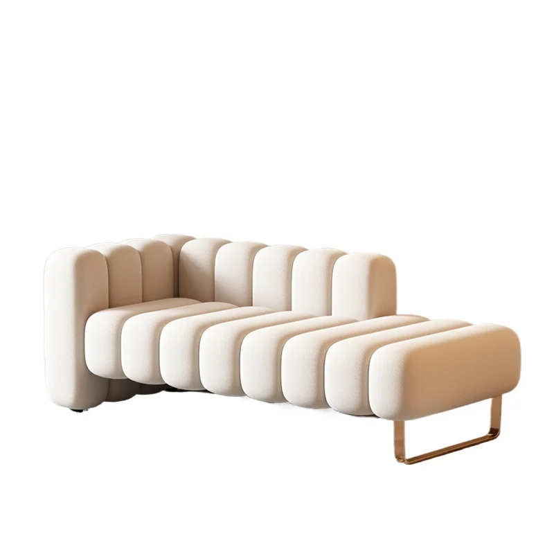 

Style light luxury velvet fabric bedside stool modern bedroom recliner creative shoe change home furniture