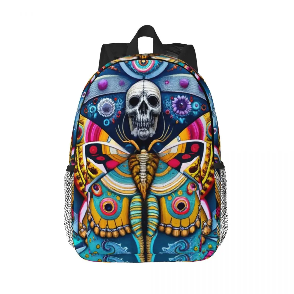 

Butterfly Moth Skull Backpack Hot Sale Daypack Large Capacity Boys Girls BookBag Shoulder Bags for Men Women Children School Bag