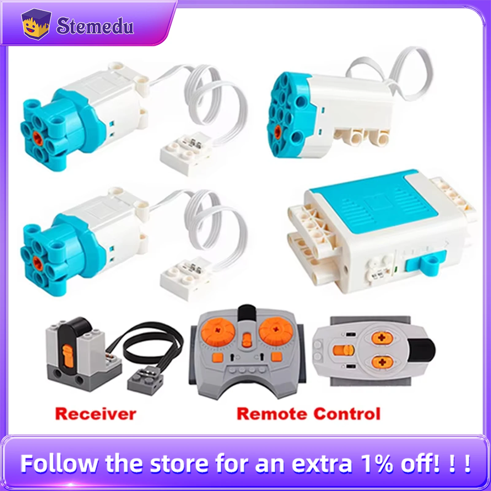 

Power Function Technical Parts XL L Servo Motor Strengthen Motor Building Blocks Multi High Speed PF Sets Brick Toys DIY Motor