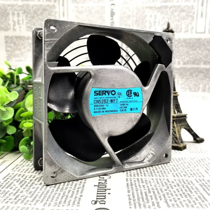 For New SERVO CN52B2-WFT AC208/230V 0.11/0 12cm cooling fan