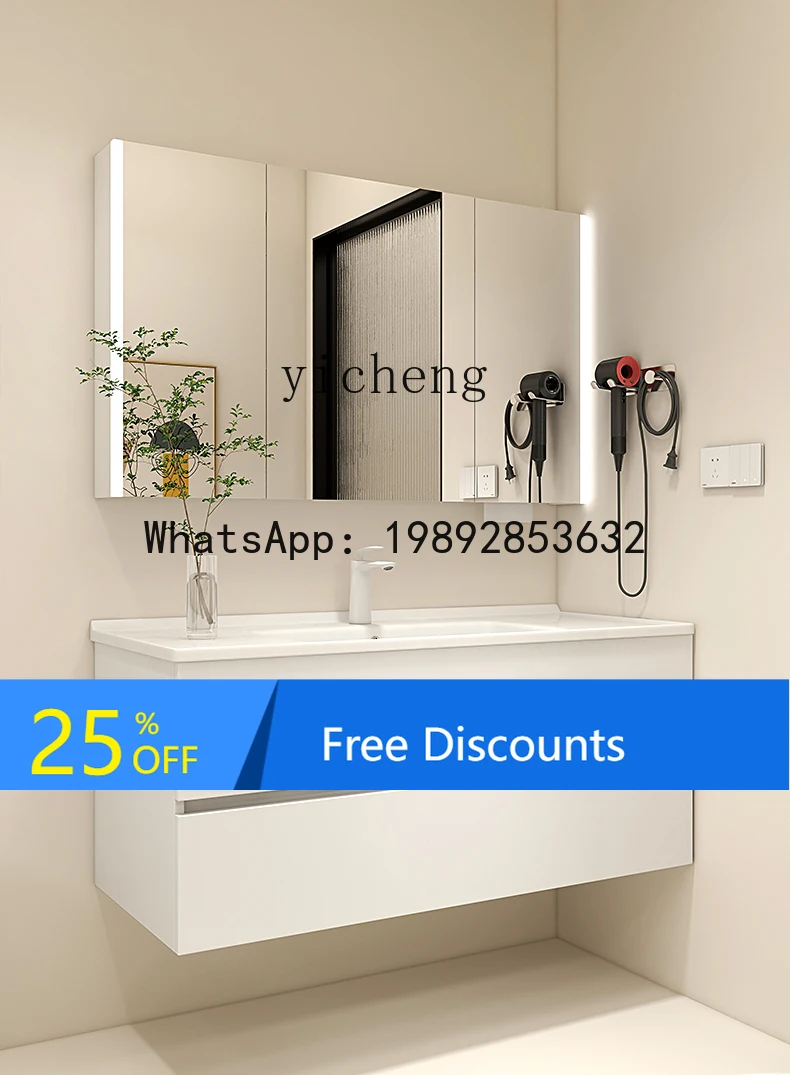 ABC  ceramic integrated basin bathroom cabinet combination toilet washstand combination bathroom cabinet