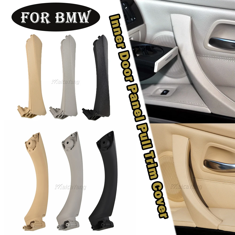 Full Set Inside Panel Handle Bar Pull Trim Cover Interior Door Handle for B MW 3 Series e90 Parts e91 318 320i 325i 328 330 335i