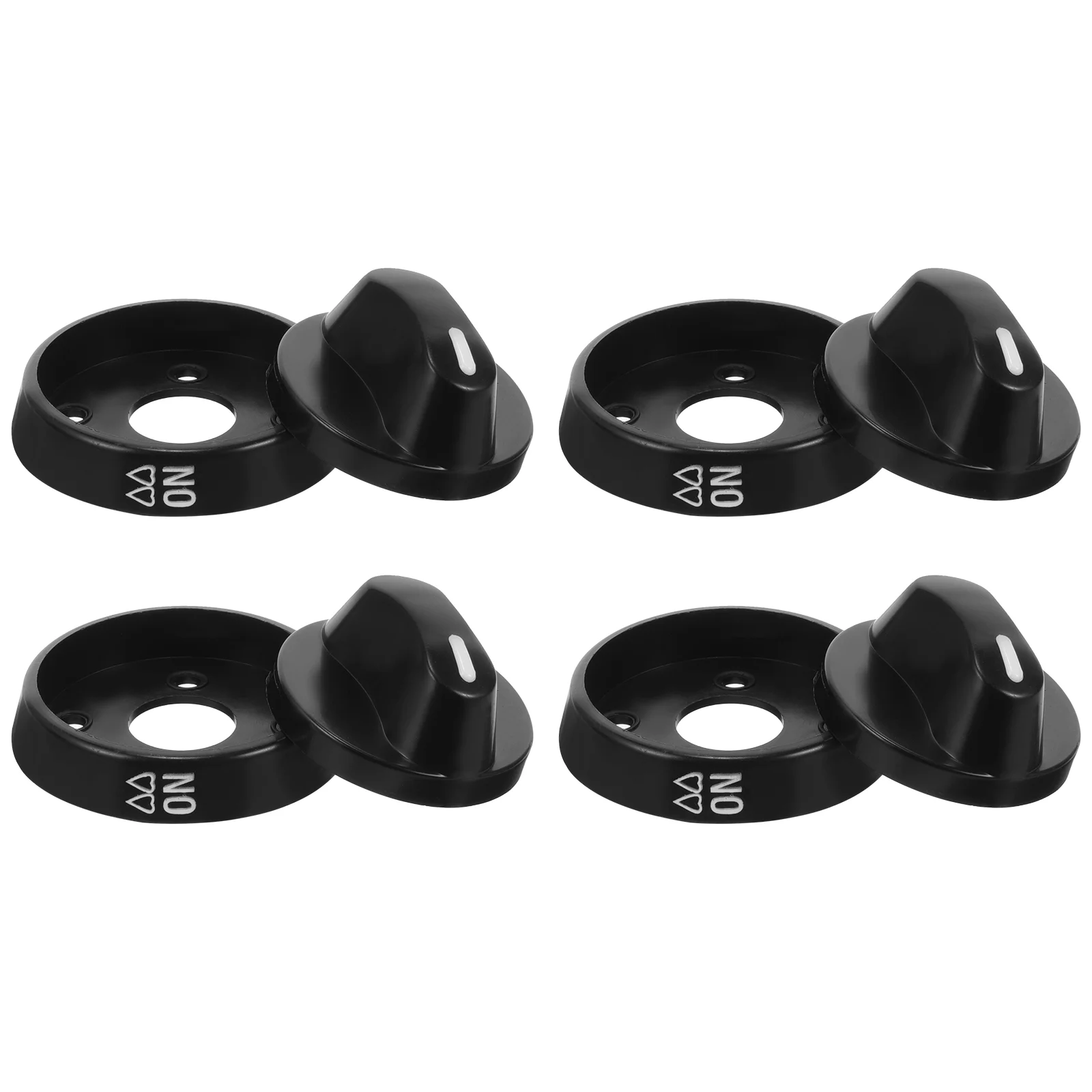 4 Pcs Gas Stove Knob Plastic Control Knobs Cooking Oven An Fittings Utensils Replacement for Cooktop Accessories