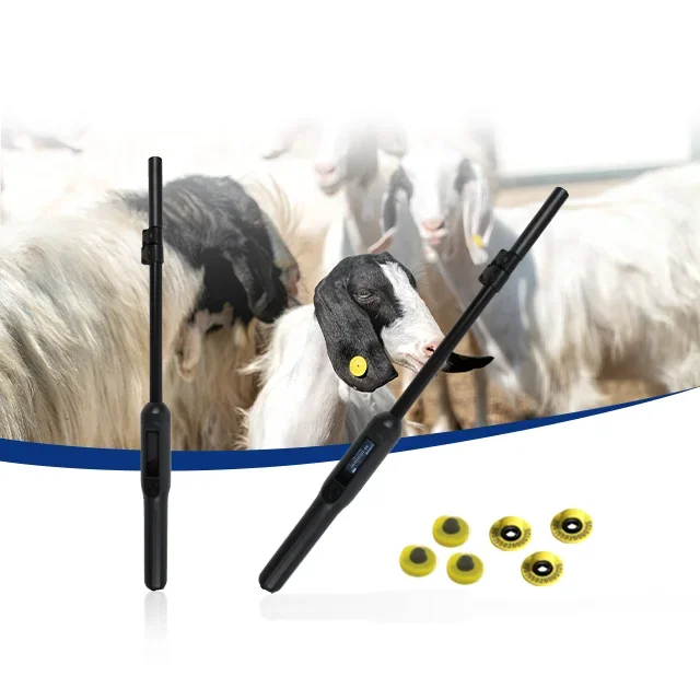 New Upgrade LF RFID Animal Microchip Scanner Handheld FDX-B HDX Livestock Ear Tag Reader for Sheep Cow Goat