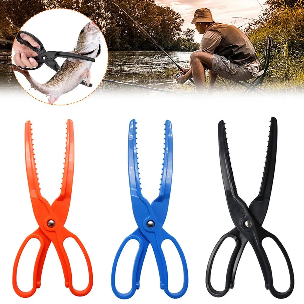 3 Color Fishing Grip Pliers 25cm/80g Fishing Tools Holds Fish Serrated Controller Floating Fish Fish Jaws Securely Tongs AB B5Z2