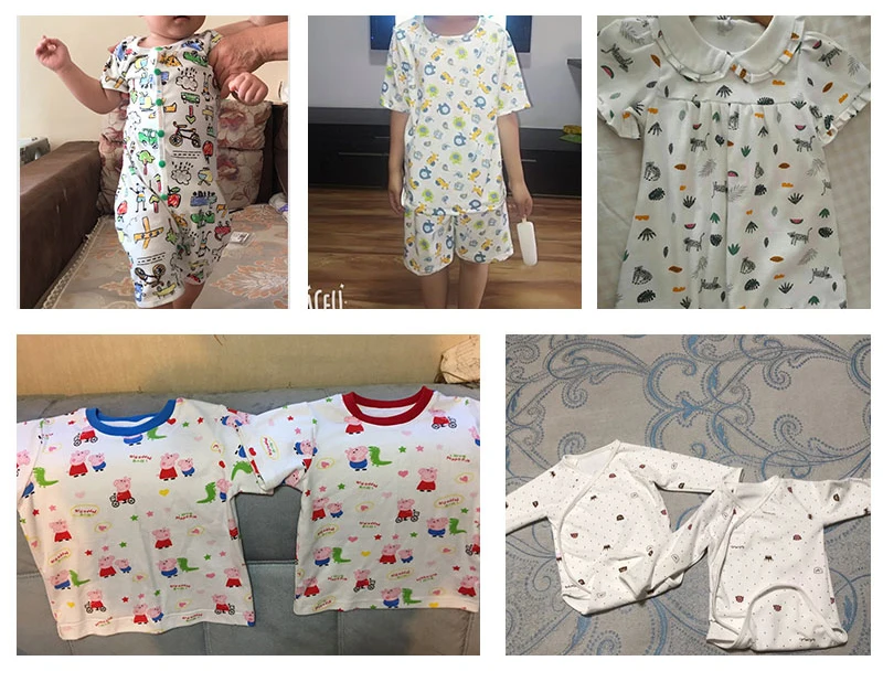 Tessuto a maglia di cotone da mezzo metro Cucito fai-da-te Tappezzeria Abbigliamento per bambini Tessuto in jersey di cartone animato stampato