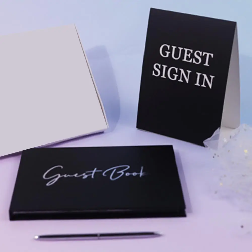 

Signature Guest Book Wedding Guest Book with Polaroid Elegant Wedding Guest Book Set Receptions Baby Showers Celebrations 50