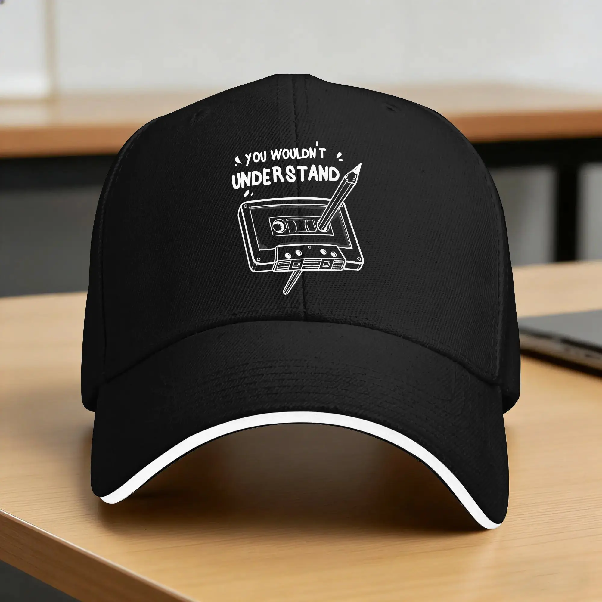 Summer Never Forget Audio Cassette  Baseball Cap  Kpop Rock Streetwear Print Sun Trucker Hat Female Male Hot Sale Snapback Cap