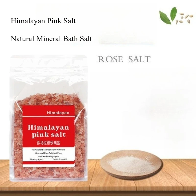 Himalayan Pink Salt Natural Mineral Bath Salt Coarse Crystals For Relaxing Foot Bath Skin Therapy & Body Scrub