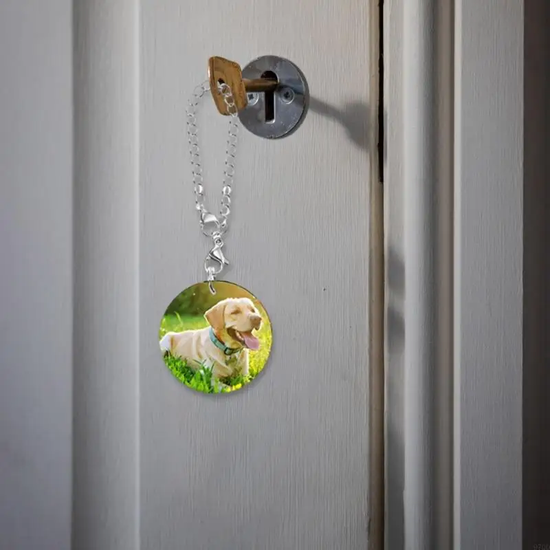 97QD Double Sided Sublimation Keychain Blanks Bulk Set for DIY Keychain Crafting