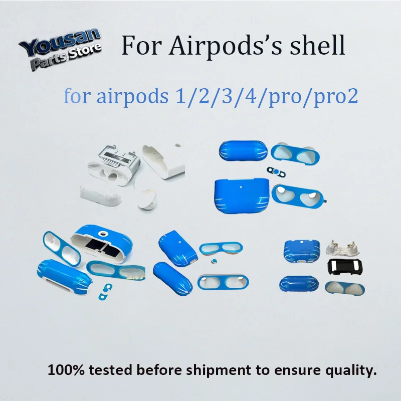 Replacement Parts For Genuine Apple AirPods4 Charging Case Shell For Airpods Pro2 1st 2nd 3rd Battery Housing Repair Parts
