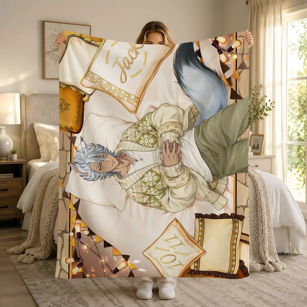 Card SSR T-Twisted Wonderland Ace Azul Cater Idia Warme Weiche Plüschdecke Sofa Wohnzimmer Nickerchen Zuhause Schlafzimmer Geschenk Flanell Hogar – Detail 31