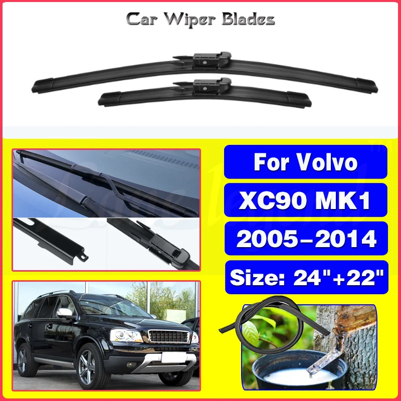 

Car Wiper Blades Front for Volvo XC90 MK1 2005-2014 Windscreen Windshield Wipers Car Accessories 2006 2007 2008 2009 2010 2011