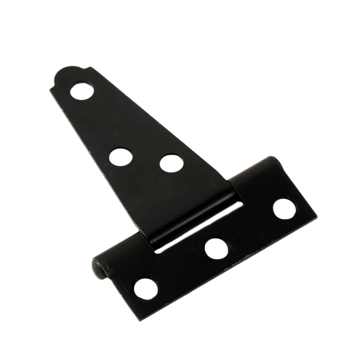 2PCS 2 Inches T Shape Rustproof Iron Light Duty Shed Hinge Gate Strap Hinge Door Gates Hinges (Black)