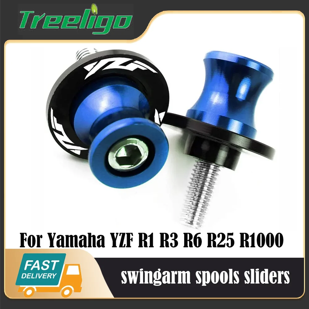 

Treeligo Motorbike Swingarm Spools Slider Stand Screw M6 motorcycle swingarm spools sliders For Yamaha YZF R1 R3 R6 R25 R1000