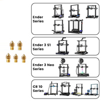 24PCS MK8 Nozzles 3D Printer Extruders Brass Nozzles 0.2/0.4/0.6/0.8/1.0 or Creality Ender 3/Ender 3 Pro/Ender 3 S1/CR 10