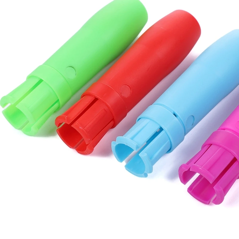 5Pcs Plastic Chalk Holder Colorful Chalk Pen Holder Adjustable Chalk Clip Holder Adjustable Chalk Extender for School