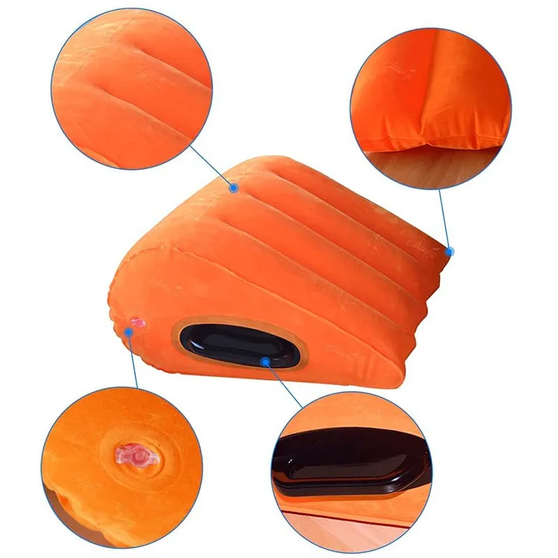 Inflatable Sex Pillow Adult Furnitures Magic Wedge Sexual Cushion Love Position Handle BDSM Sofa Erotic Toys For Couples Games