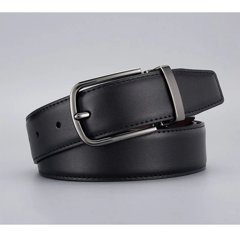 حزام فستان رجالي عصري لعام 2026 مع مشبك دبوس - حزام خصر جلدي قابل للتعديل لحفلات الزفاف